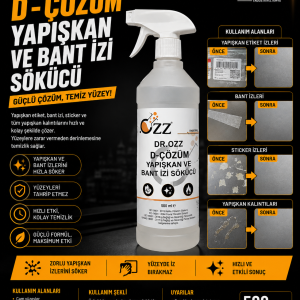 MR UKAN D-ÇÖZÜM BANT VE YAPIŞKAN İZİ ÇIKARICI SOLÜSYON 500 ML